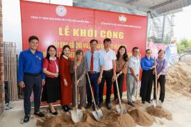 CÔNG TY YẾN SÀO KHÁNH HÒA KHỞI CÔNG XÂY DỰNG NHÀ ĐẠI ĐOÀN KẾT CHO HỘ GIA ĐÌNH KHÓ KHĂN TẠI PHƯỜNG ĐÔNG NINH HÒA