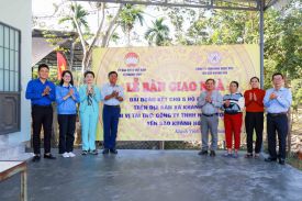 YẾN SÀO KHÁNH HÒA BÀN GIAO NHÀ ĐẠI ĐOÀN KẾT TẠI XÃ KHÁNH VĨNH