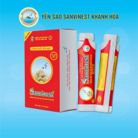 Tinh chất Yến sào Khánh Hòa Sanvinest không đường - Hộp 5 túi 25ml